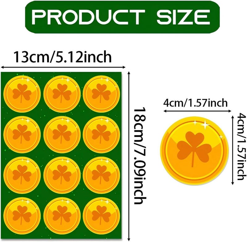 BV St. Patrick's Day Window Clings, 121 Pcs 8 Large Sheets Shamrock Window Stickers for St Patricks Day Decorations - Image 3